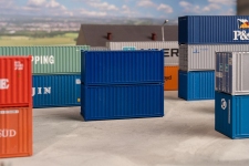 FALLER 182054 - H0 - 20 Container, blau (2 Stück)